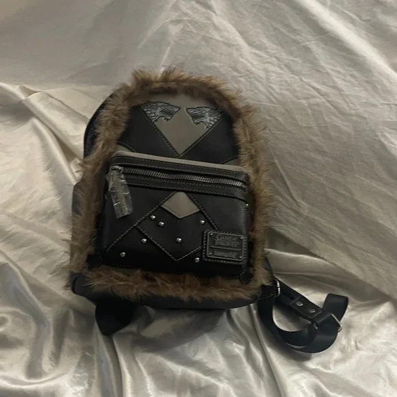 Loungefly Game of Thrones Faux Fur Backpack - www  display picture 1